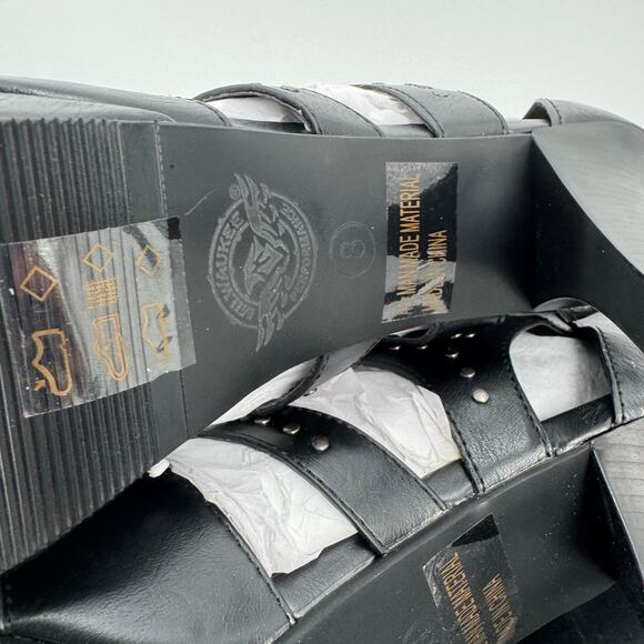 Nwt Milwaukee Leather MBL9452 Women's Black Stiletto Heeled Fashion Casual heels - Picture 2 of 6